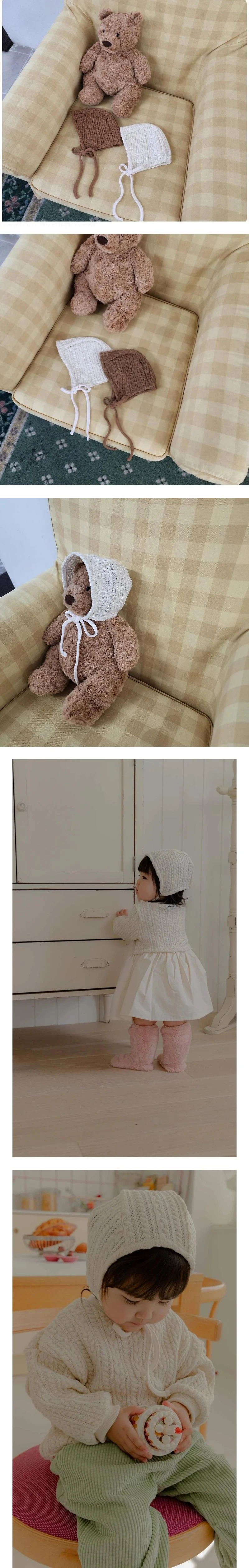 Cable Bonnet by Hahaha for Baby - view 1