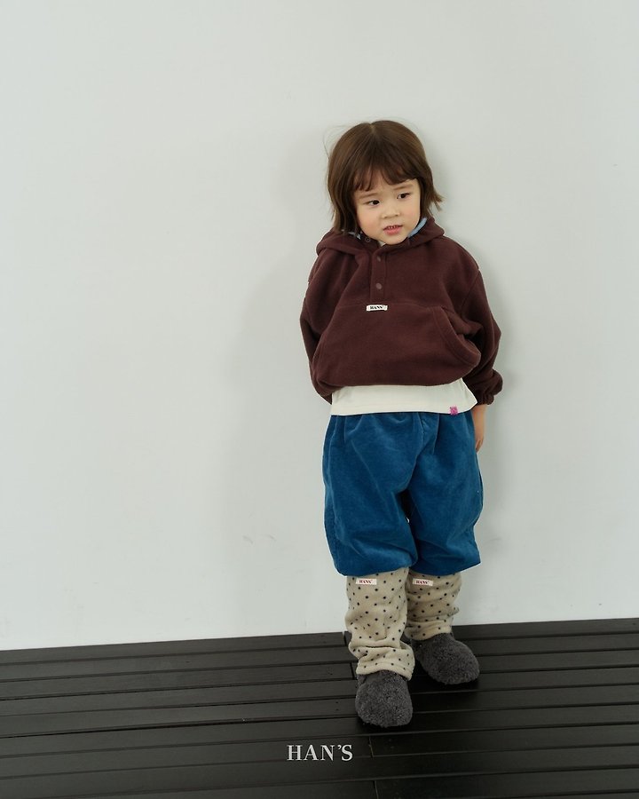 Daily Fleeced Half Mock Neck Tee by Han's for Child - view 4