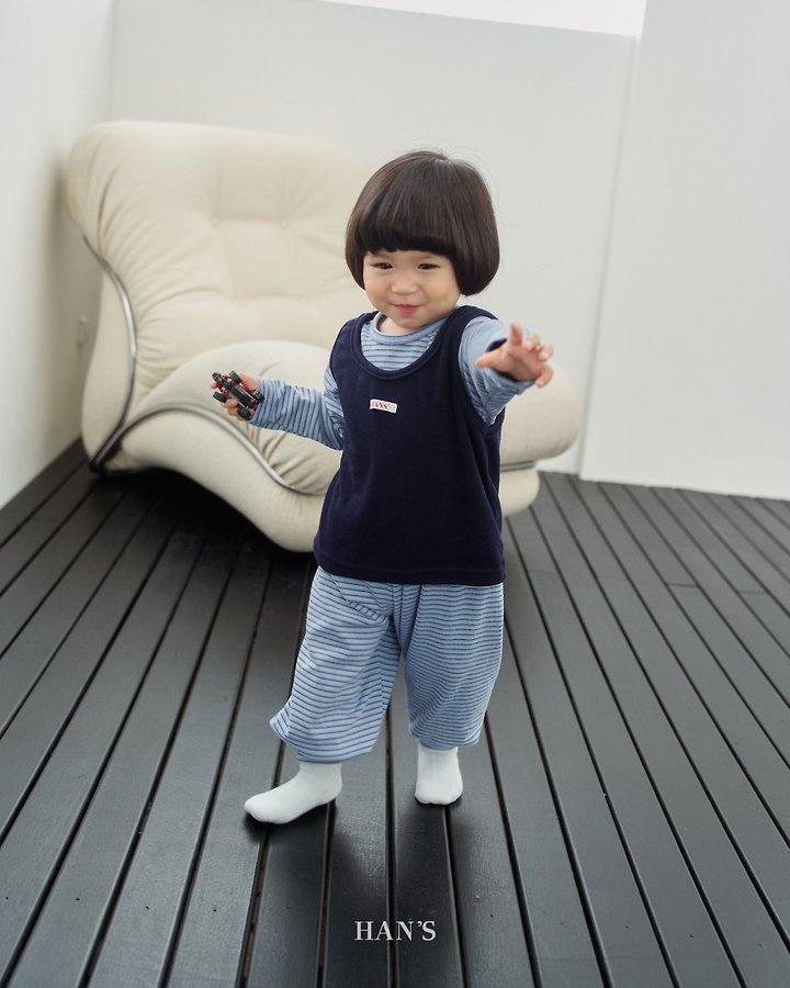 Striped Fleeced Pants by Han's for Child - view 10