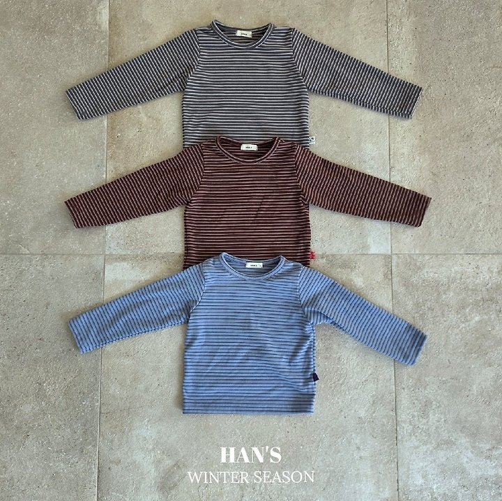 Striped Fleeced Tee by Han's for Child - view 1
