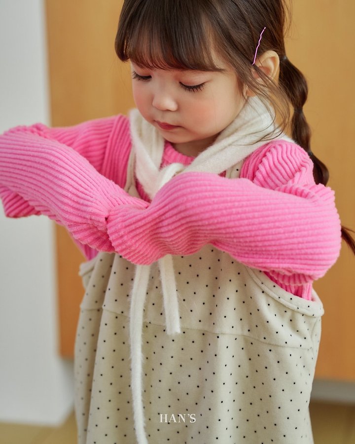 Velvet Dot Dress by Han's for Child - view 6