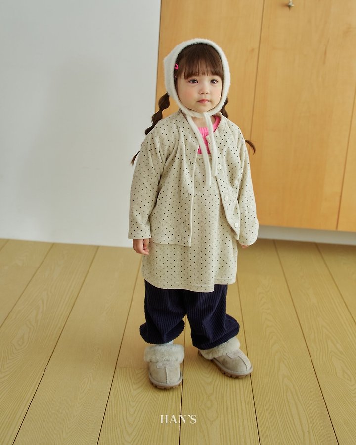 Velvet Dot Dress by Han's for Child - view 7