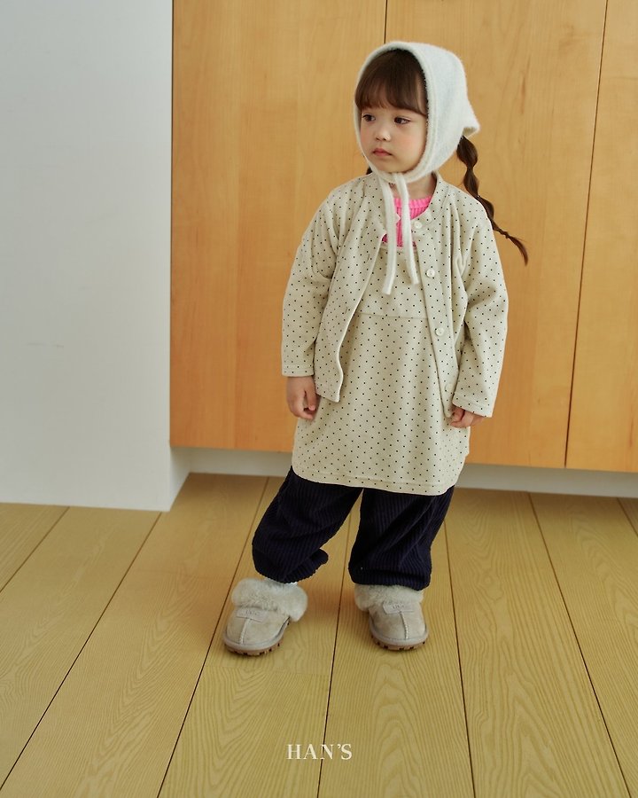 Velvet Dot Cardigan by Han's for Child - view 12