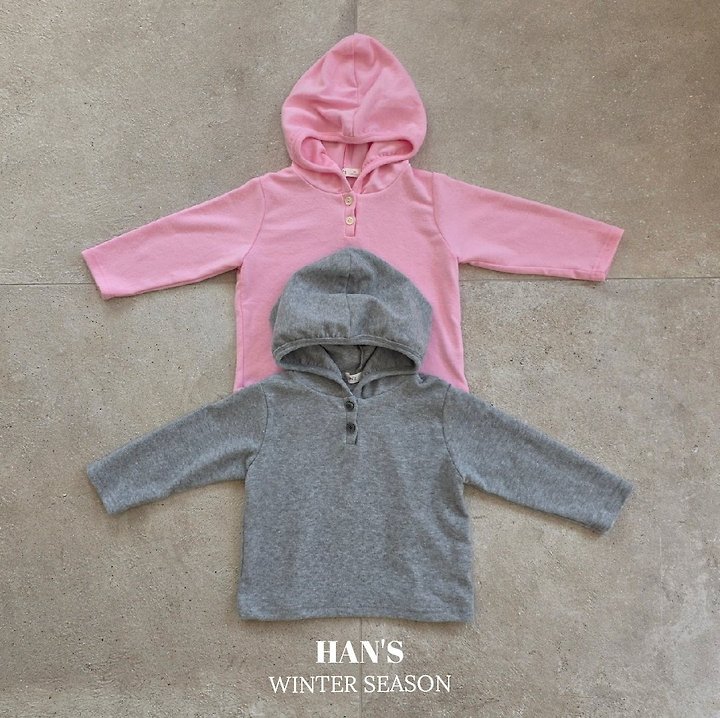 Tams Fleeced Hooded Tee by Han's for Child - view 1