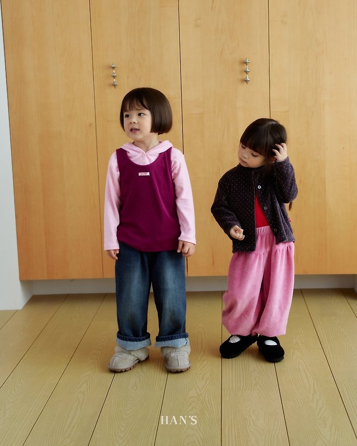 Fleeced Denim Pants by Han's for Child - view 5