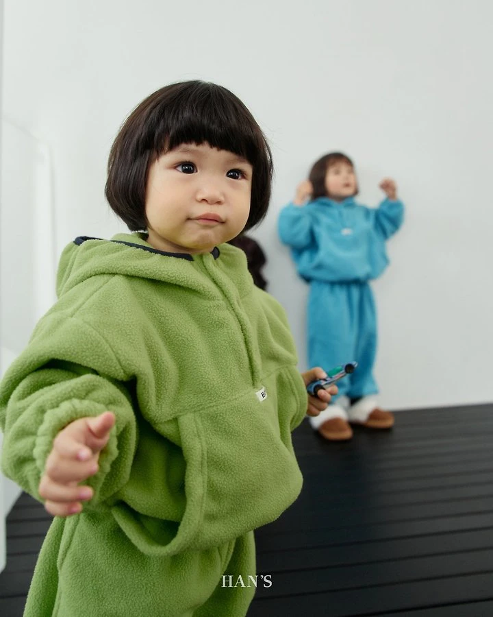 Fleece Pocket Zip-up by Han's for Child - view 4