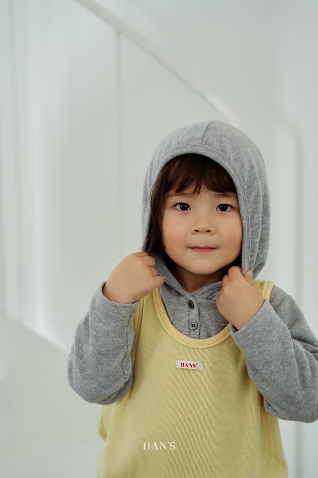 Tams Fleeced Hooded Tee by Han's for Child - view 3
