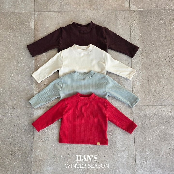 Daily Fleeced Half Mock Neck Tee by Han's for Child - view 1