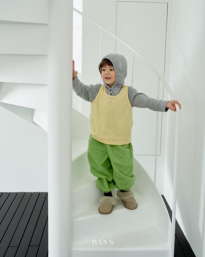 Tams Fleeced Hooded Tee by Han's for Child - view 4