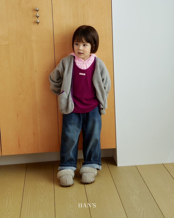 Fleeced Denim Pants by Han's for Child - view 8