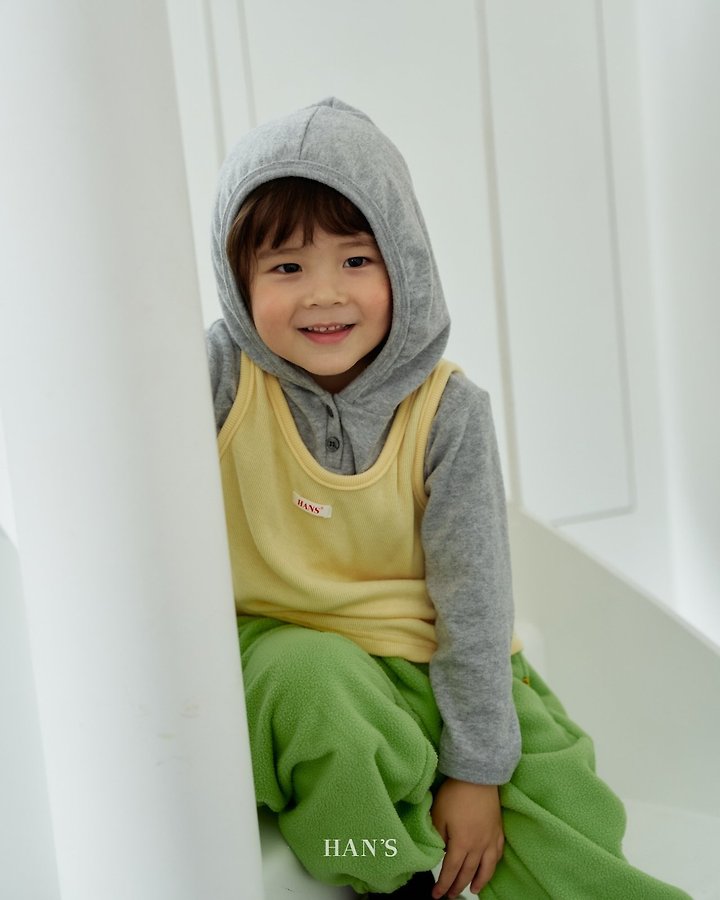 Tams Fleeced Hooded Tee by Han's for Child - view 5