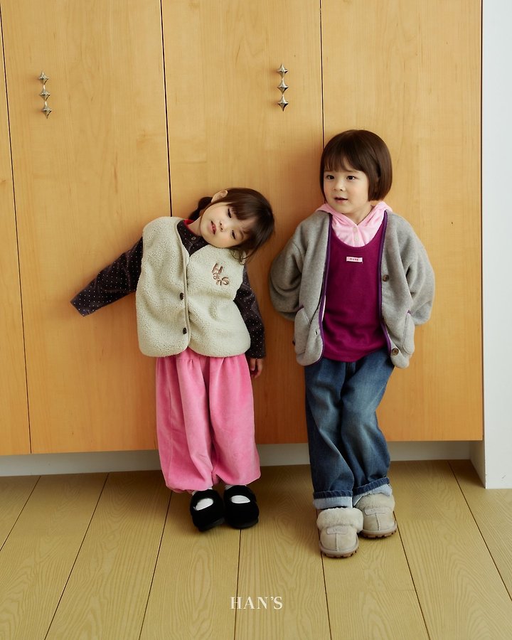 Fleeced Denim Pants by Han's for Child - view 9
