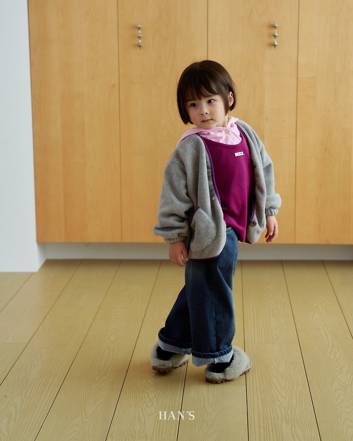 Fleeced Denim Pants by Han's for Child - view 11