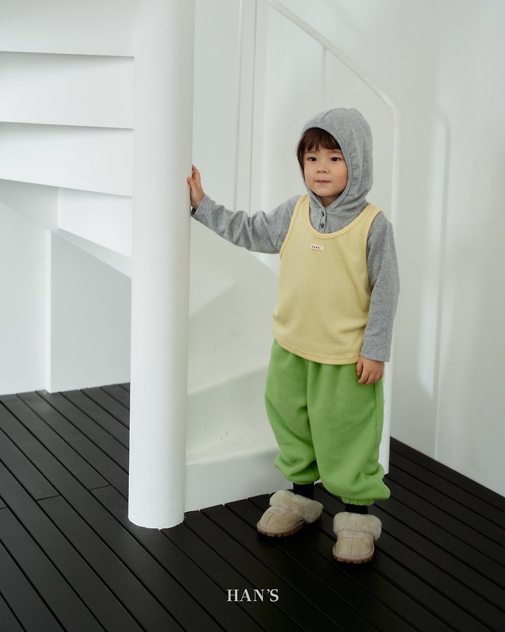 Tams Fleeced Hooded Tee by Han's for Child - view 8