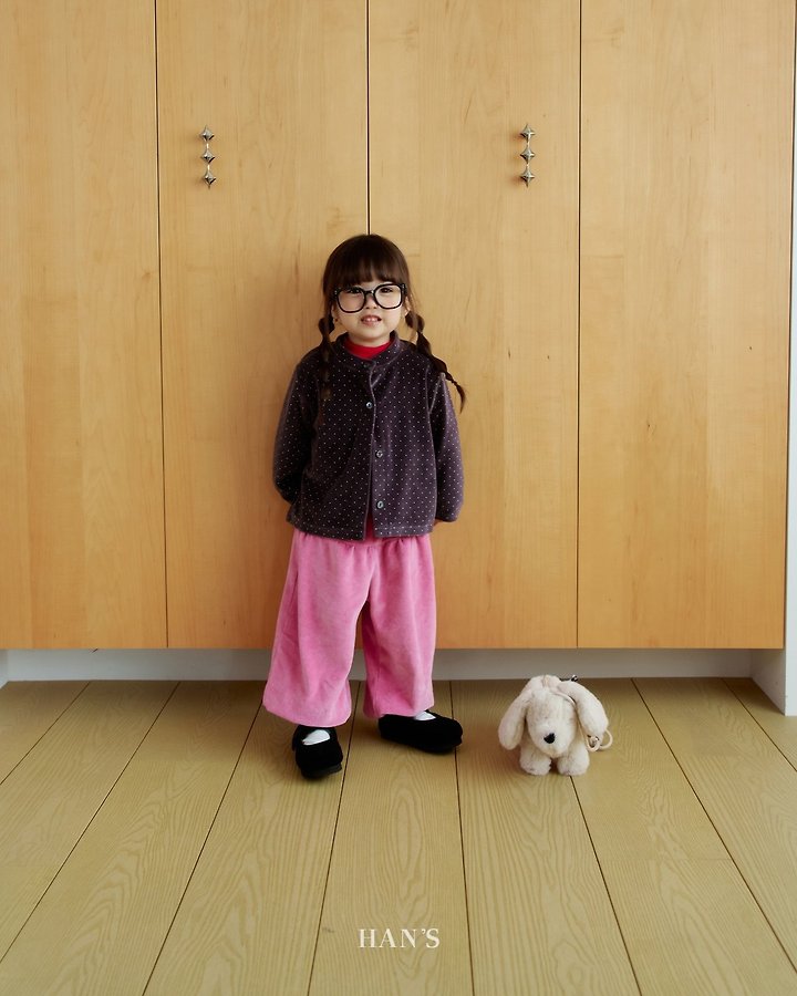 Velvet Dot Cardigan by Han's for Child - view 6