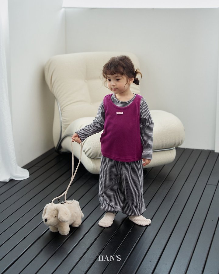 Striped Fleeced Tee by Han's for Child - view 11