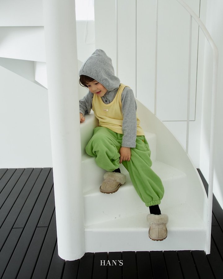 Tams Fleeced Hooded Tee by Han's for Child - view 9