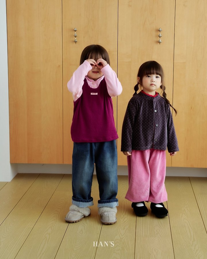 Velvet Dot Cardigan by Han's for Child - view 7