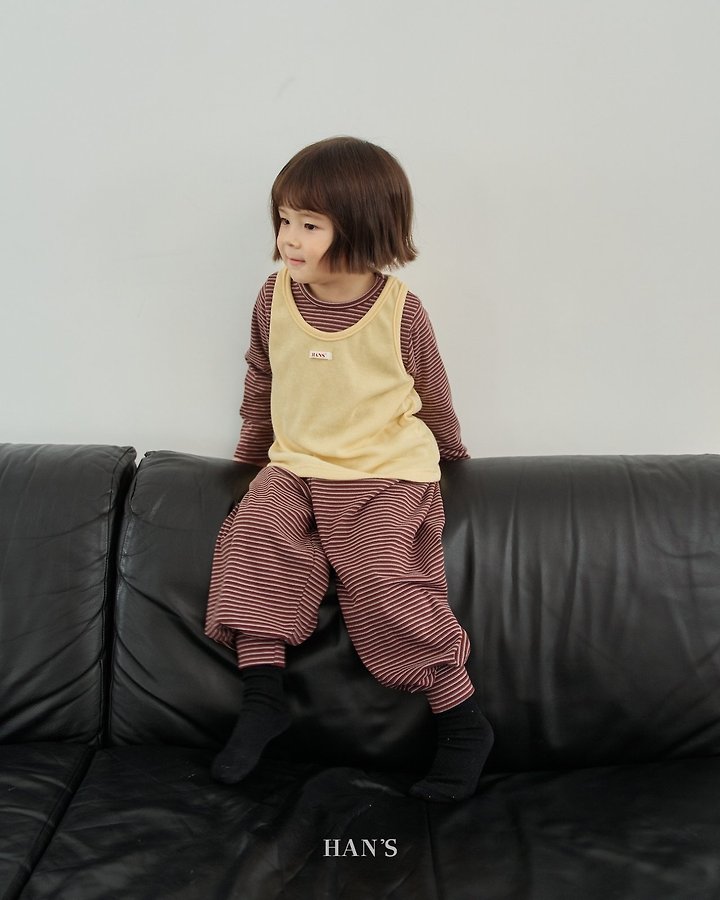 Striped Fleeced Pants by Han's for Child - view 9