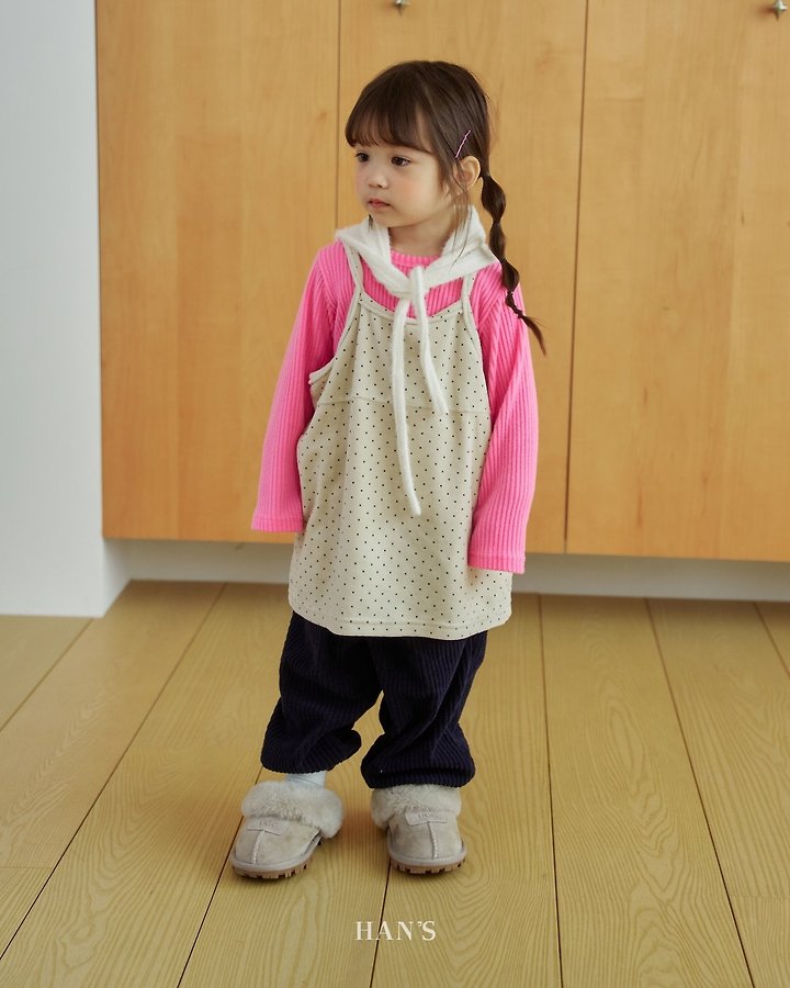 Velvet Dot Dress by Han's for Child - view 4