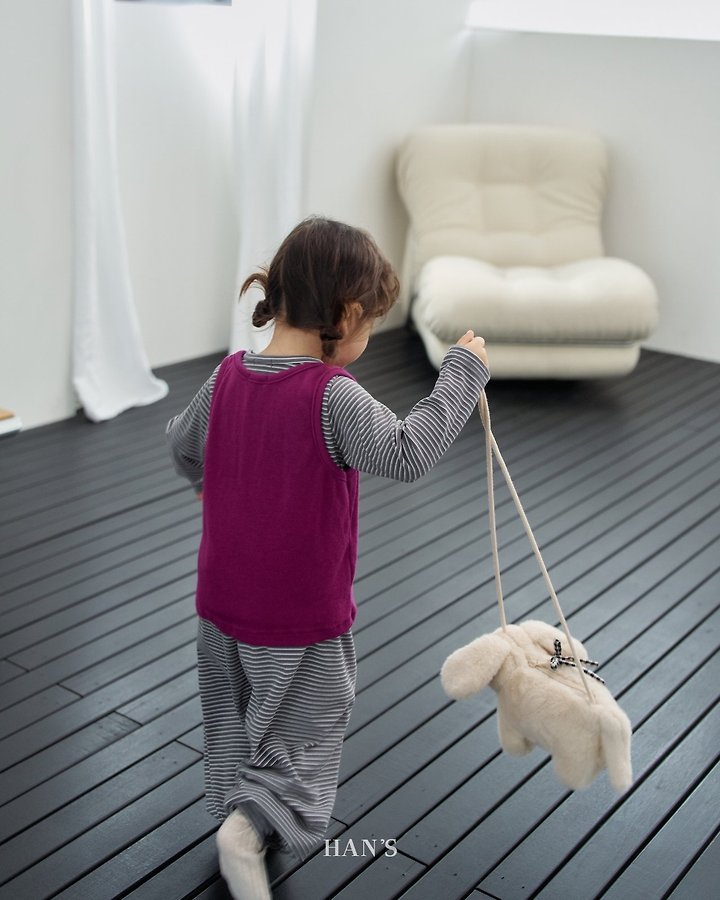Striped Fleeced Pants by Han's for Child - view 8