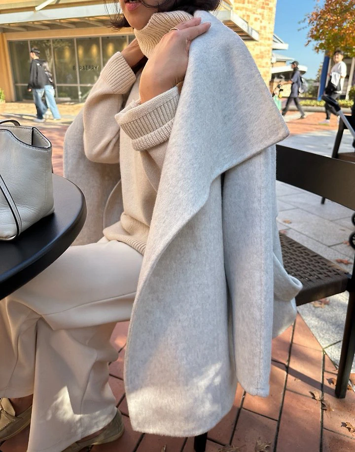 Ruffle Half Coat by Have for Women - view 6