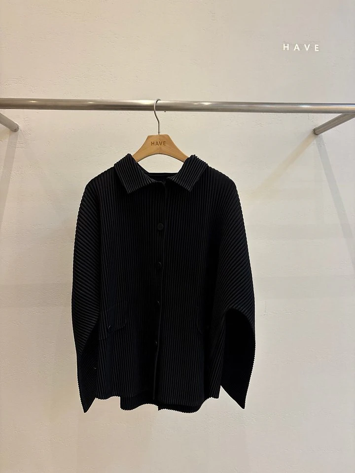 Collar Pleats Cardigan Jacket by Have for Women - view 6