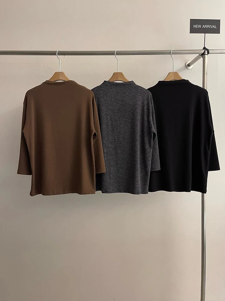 7-Sleeve Turtleneck Tee by Heize for Women - view 12
