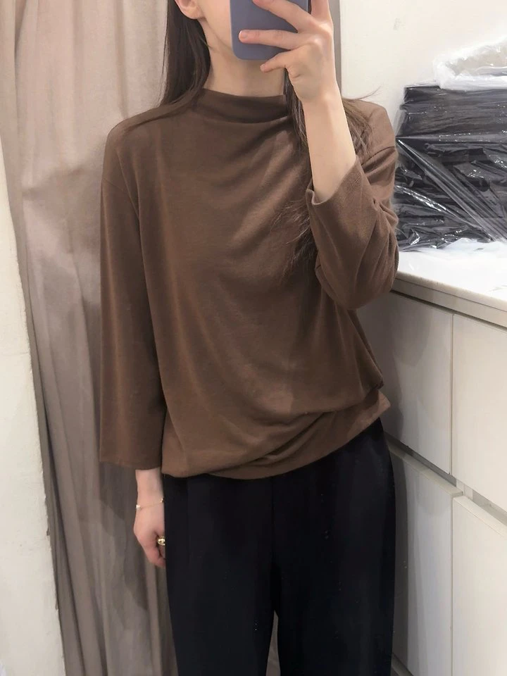 7-Sleeve Turtleneck Tee by Heize for Women - view 4