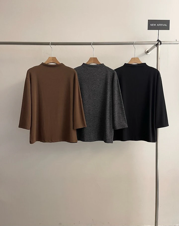 7-Sleeve Turtleneck Tee by Heize for Women - view 6