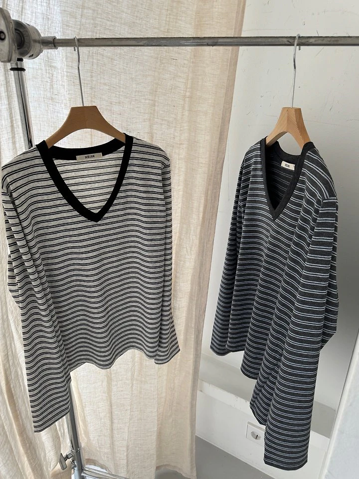 V-Stripe Tee by Heize for Women - view 3
