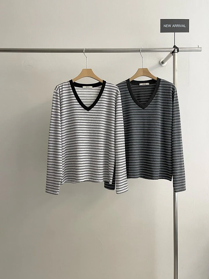 V-Stripe Tee by Heize for Women - view 5