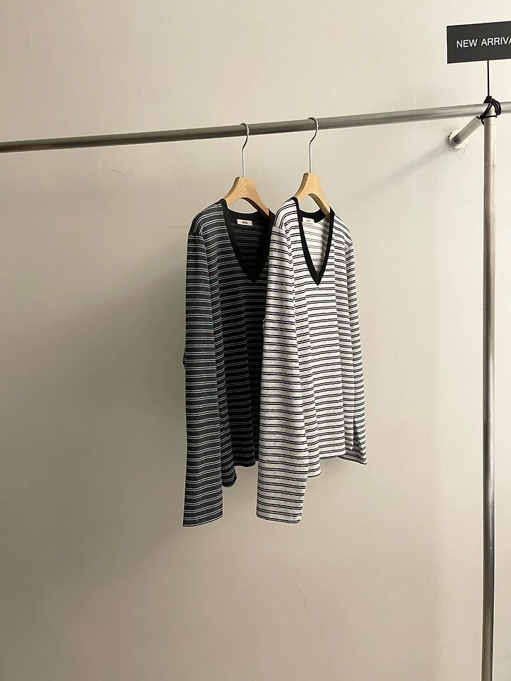 V-Stripe Tee by Heize for Women - view 7