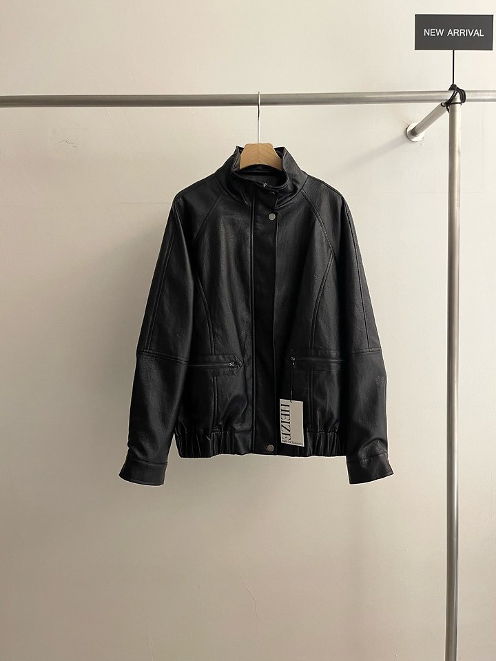 Gentle Leather Jacket by Heize for Women - view 9