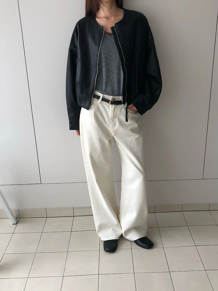 Leather Balloon Jacket by Heize for Women - view 4