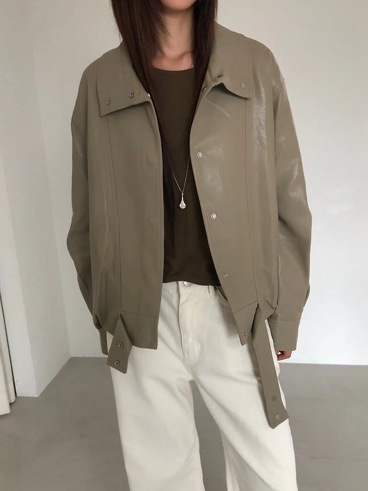 Neroli Leather Jacket by Heize for Women - view 3
