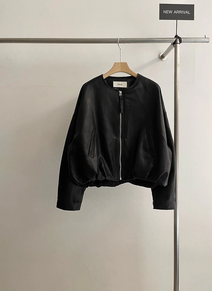 Leather Balloon Jacket by Heize for Women - view 7