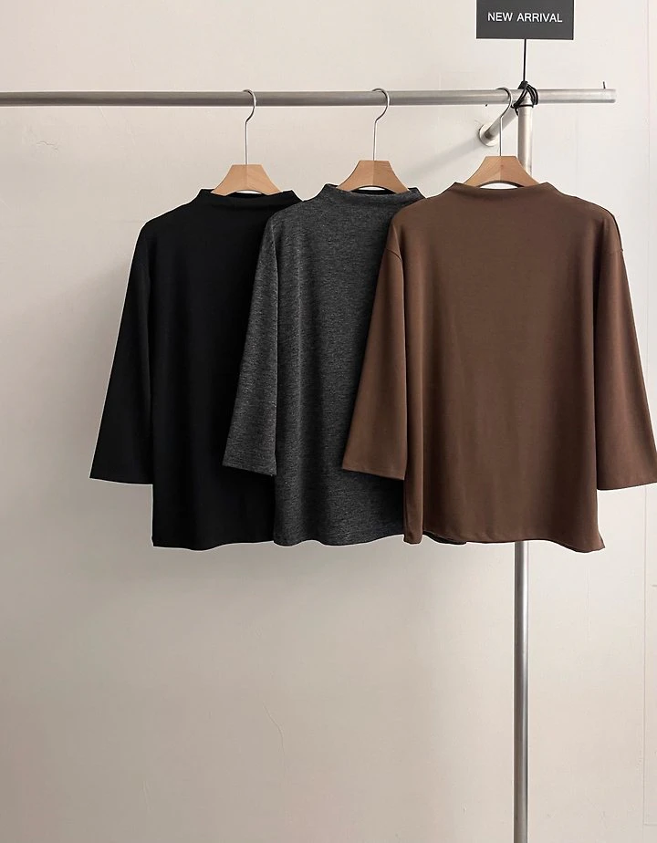 7-Sleeve Turtleneck Tee by Heize for Women - view 9