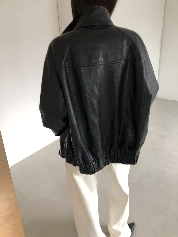 Gentle Leather Jacket by Heize for Women - view 6
