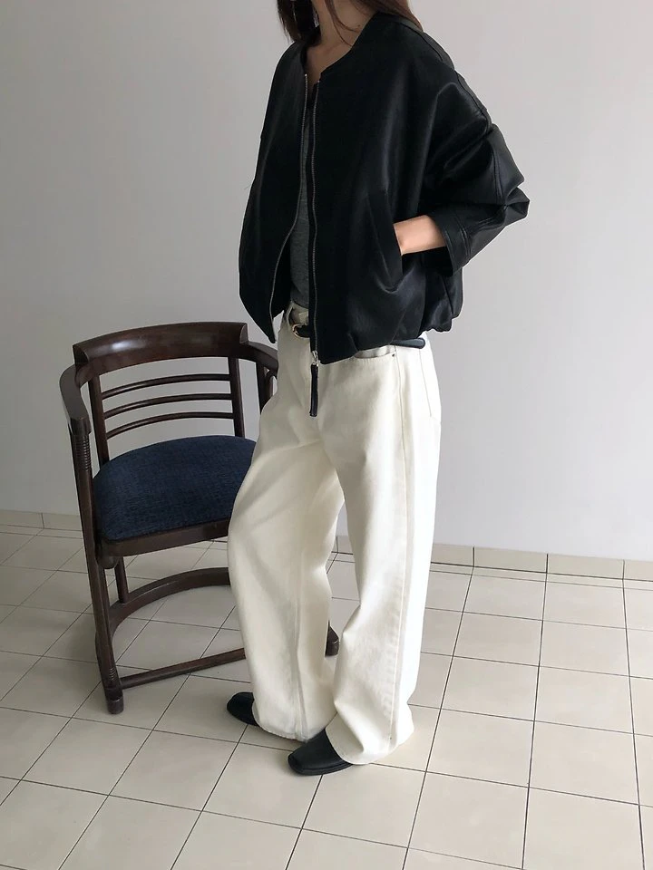 Leather Balloon Jacket by Heize for Women - view 1