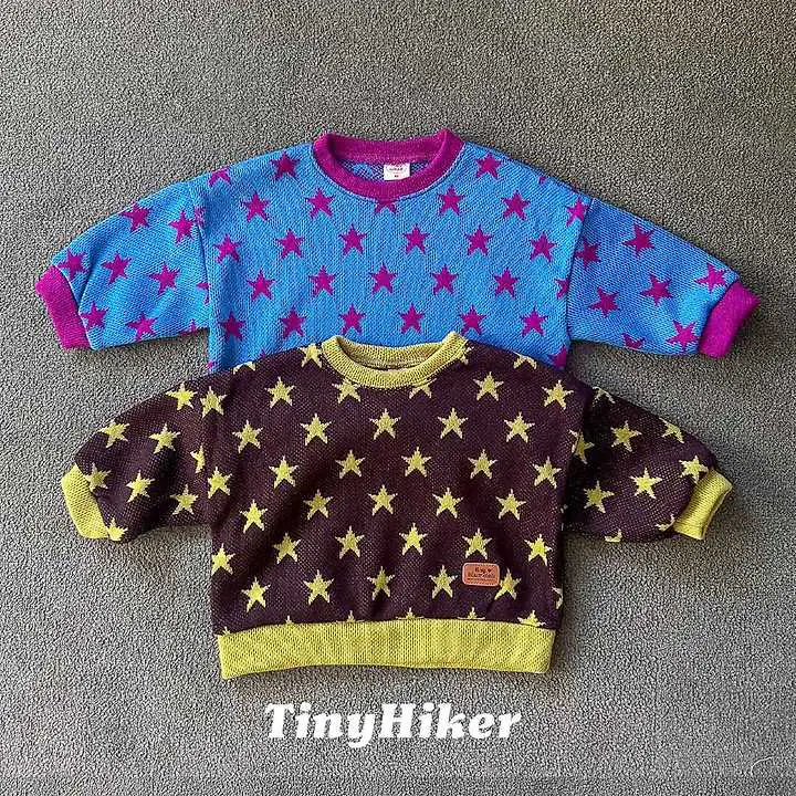 Star Gram Knit Sweatshirt by Hiker for Child - view 1
