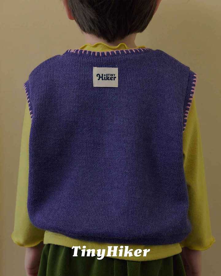 Mushroom Melange Vest by Hiker for Child - view 12