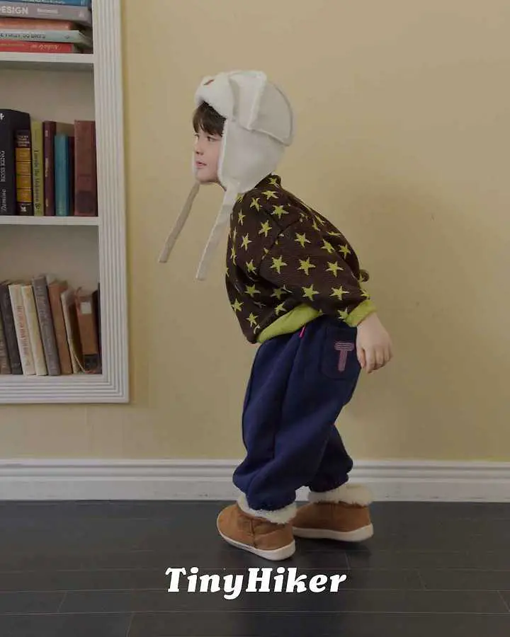 Star Gram Knit Sweatshirt by Hiker for Child - view 4