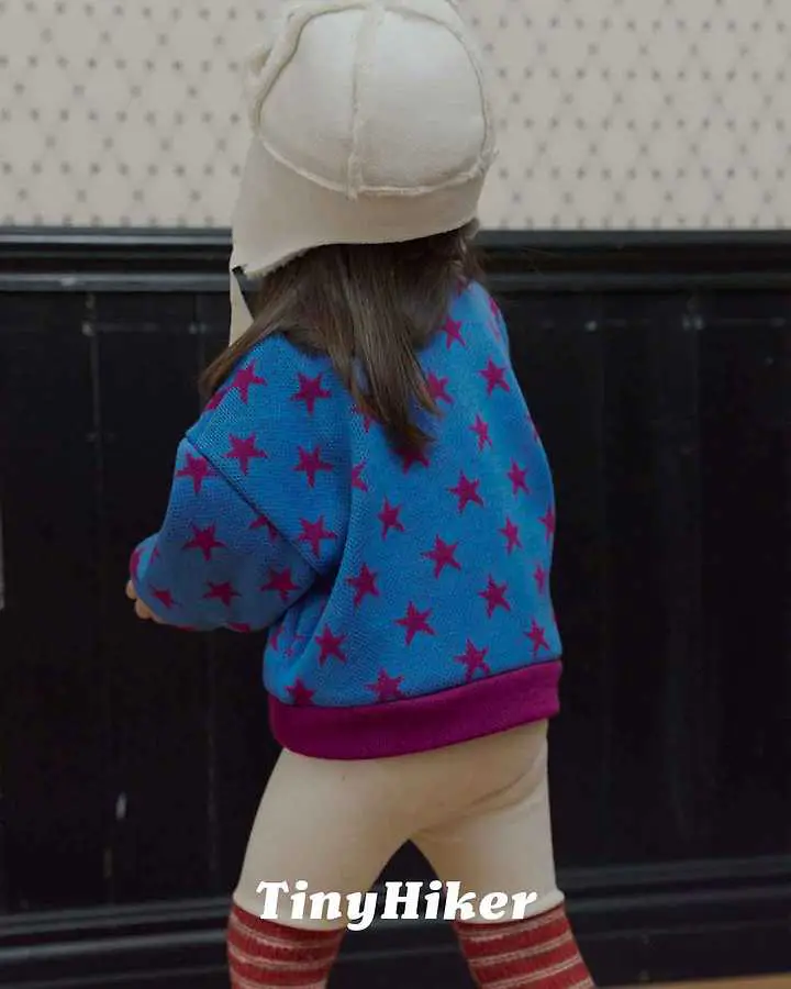 Star Gram Knit Sweatshirt by Hiker for Child - view 5