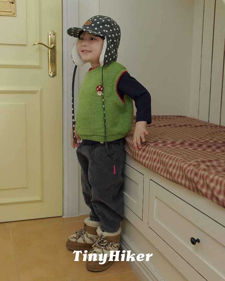 Mushroom Melange Vest by Hiker for Child - view 6
