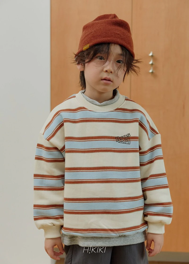 Bros Striped Sweatshirt by Hikiki for Child - view 3
