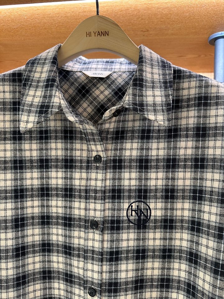 Barnett Check Shirt by Hiyann for Women - view 4