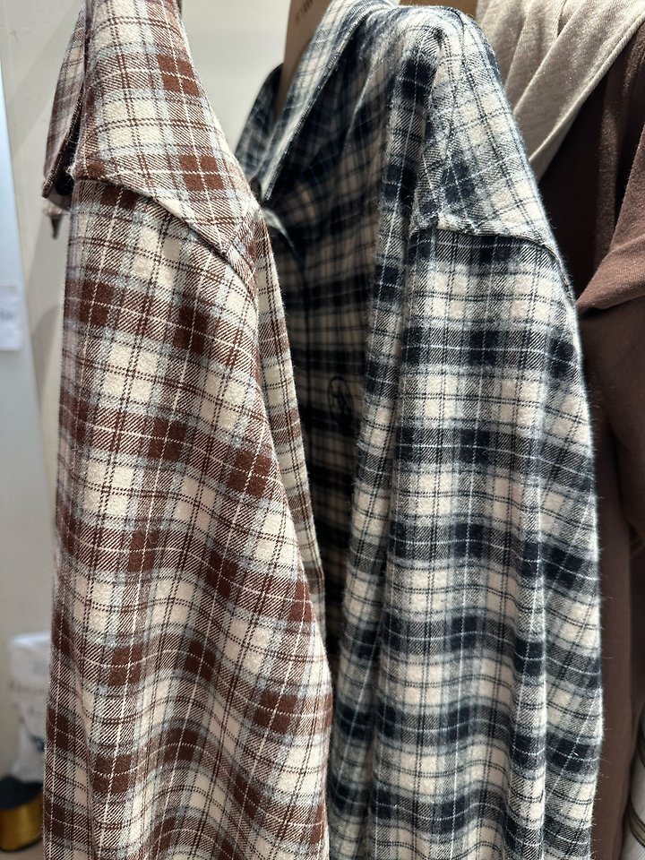 Barnett Check Shirt by Hiyann for Women - view 5