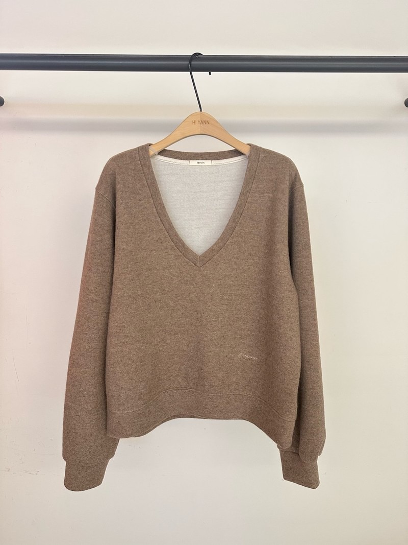 Wool V-neck Knit by Hiyann for Women - view 6