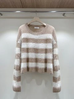 Cashmere Hairy Striped Knit by J dew for Women - view 1
